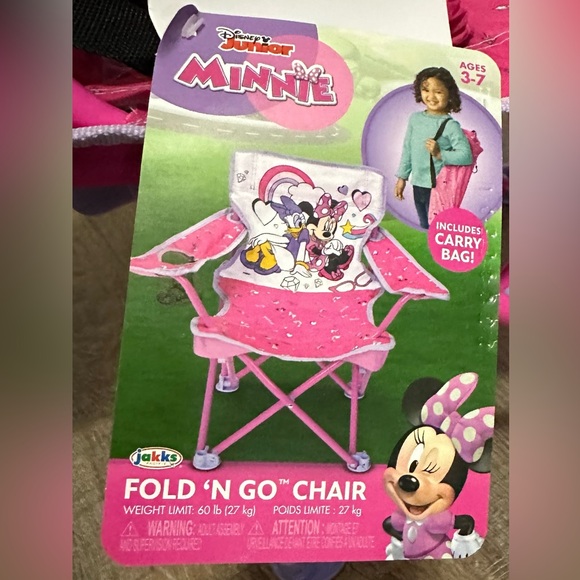 Kids Minnie Mouse & Daisy Foldable Chair with Carry Bag - Picture 7 of 8